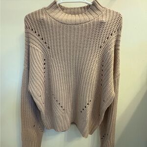 Cozy Tan Knit Sweater